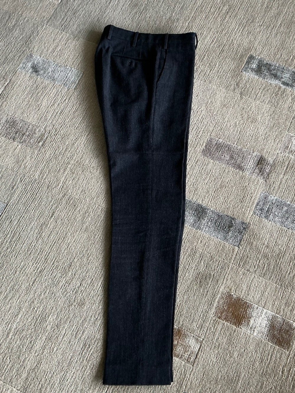 PT01 Welton Academy Men’s Blue Cotton Slacks.  Eur Size 48, 33.5 inch inseam.